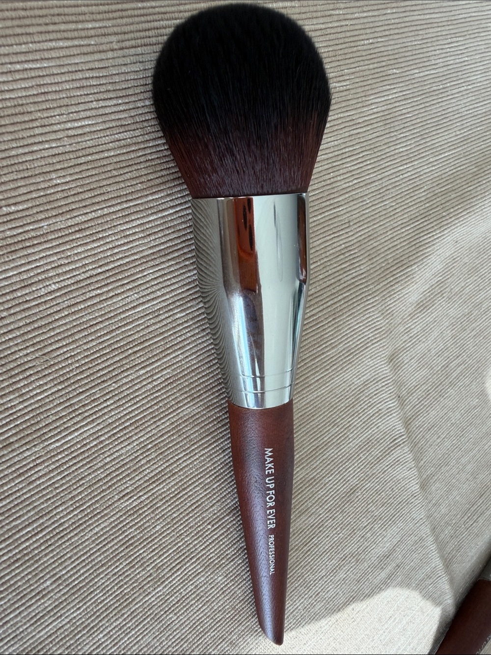 Makeup Forever Large Powder Brush - Brown & Black Bristles, Silver Ferrule